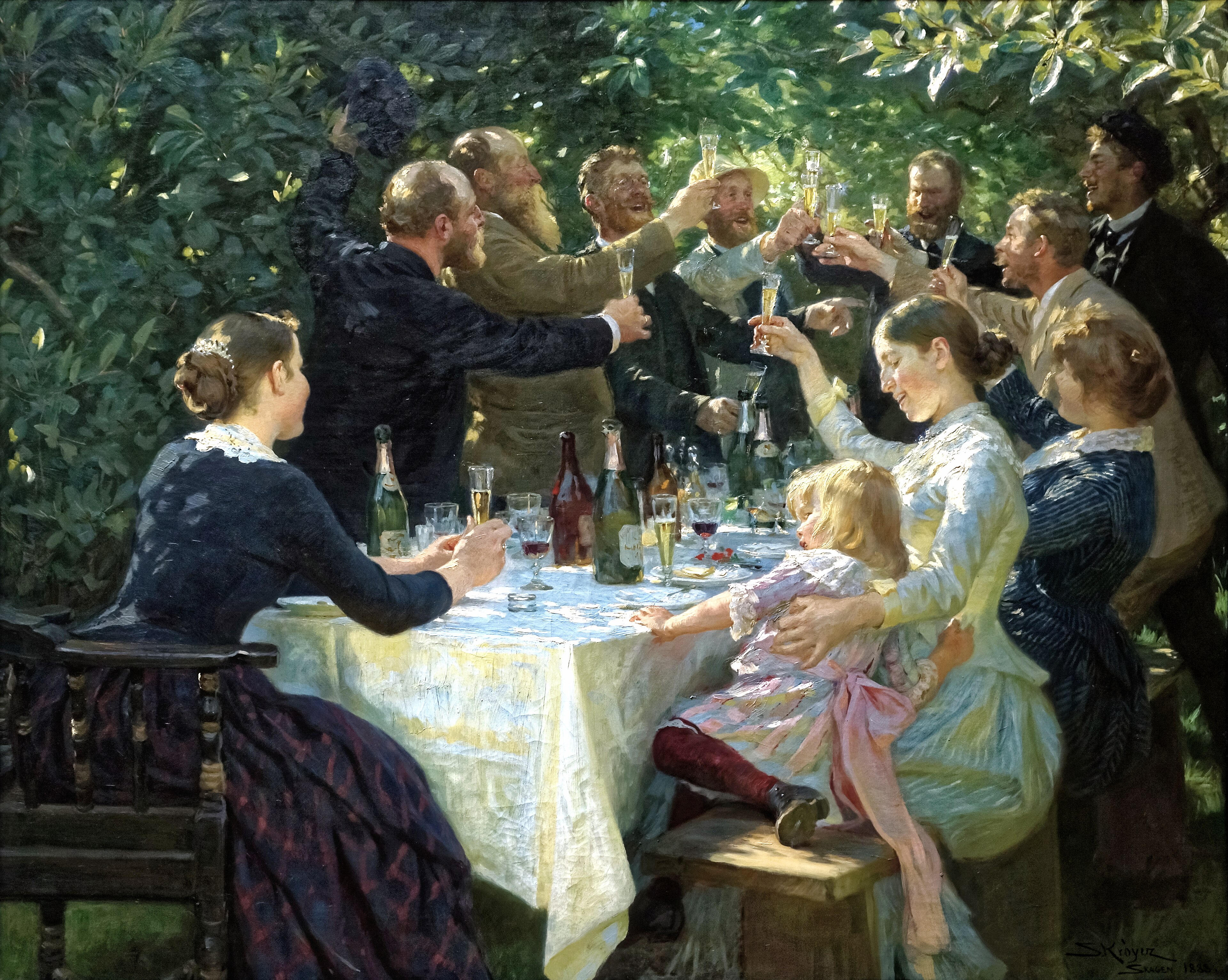 Peder Severin Kroyer - Hip, Hip, Hurrah!